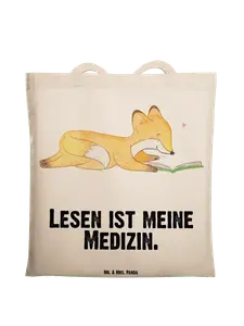 Сумка для переноски Mr & Mrs Panda Fuchs Lesen, кремовый