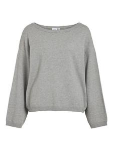 Вязаный свитер светло-серого меланжевого цвета Vila