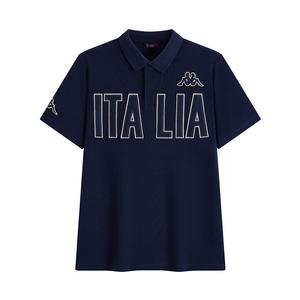 Футболка поло серии 1916 мужская Midnight Blue Kappa, Midnight Blue Black-906