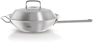 Вок Fissler Original-Profi Collection с высокой металлической крышкой, 4300 мл, серебряный