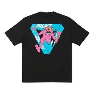Футболка PALACE x M-Zone Crossover Small Tri-Ferg Pattern Cartoon Short Sleeve Unisex Black, черный