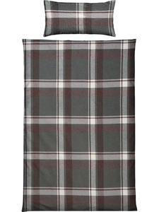 Erwin Müller Высококачественное фланелевое постельное белье зеленого цвета, сотканное из ярких тканей