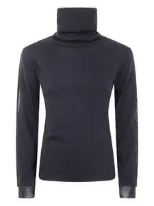 Лонгслив с высоким воротником Y-3, черный