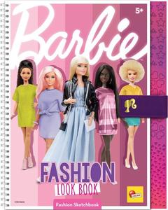 Lisciani, Barbie Sketch Book Fashion Look Book + 4 маркера, 4 мелка и наклейки