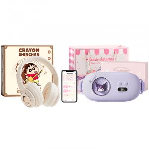 Пояс для согревания живота Sanrio, op4 abdominal heating belt kuromi smart edition sanrio box+bt2 crayon shin-chan headphone