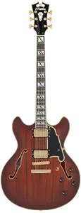 Электрогитара D'Angelico Deluxe DC Satin Brown Burst w/Case