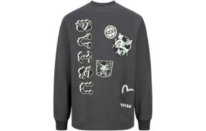 Толстовка мужская темно-серая Evisu, темно-серый