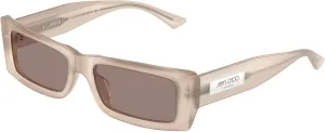 Синие зеркальные солнцезащитные очки от Jimmy Choo, 50257n - Brown - Purple Brown Mirror Silver