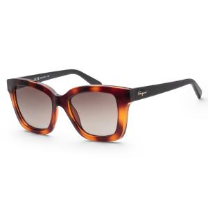 Модные женские солнцезащитные очки Ferragamo 53 мм, цвет black tortoise