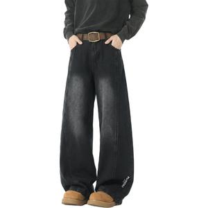 Джинсы Unisex Moderate Scimitar HUANQIU, stone-washed черный