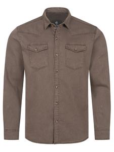 Рубашка на пуговицах классического кроя Rock Creek, коричневый