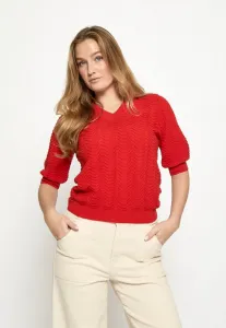 Базовая футболка ruthia с v-образным вырезом Peppercorn, Aura Orange