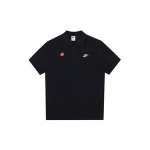 Рубашка поло унисекс черная Nike, черный