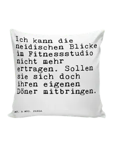 Подушка Mr & Mrs Panda 40x40 Ich kann die neidischen, белый