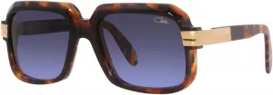 Солнцезащитные очки Cazal Legends 607/3 017, градиентные линзы цвета «Гавана/Золото/Синий», диаметр линз 56 мм