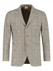 Пиджак в клетку Prince of Wales Luigi Borrelli, нейтральный