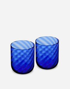 Набор из 2 выдувных стаканов из муранского стекла Dolce&Gabbana, мультиколор