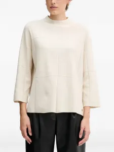 Свитер с отделкой по швам Joseph Ribkoff, нейтральный