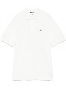 C.P. Company рубашка поло из ткани пике, белый