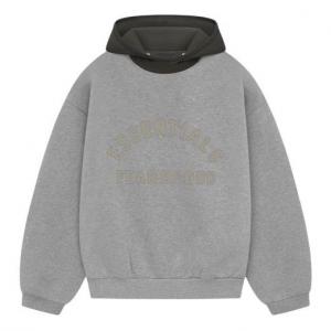 Толстовка ss24 nylon fleece hoodie Fear Of God Essentials, серый