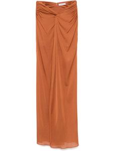 Giuseppe Di Morabito юбка макси с узлом, оранжевый
