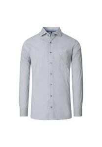 Рубашка с деловым принтом современный крой Casamoda, бирюзовый