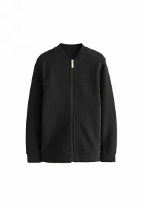 Стильная толстовка на молнии стандартного кроя Next, Black