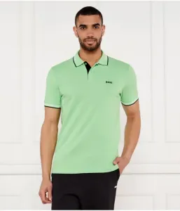 Поло Пол slim fit Boss Green, лаймовый