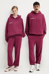 Хлопковые спортивные штаны Pangaia, бордовый