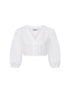 Блузка дирндль с длинными рукавами Вера белого цвета Nübler