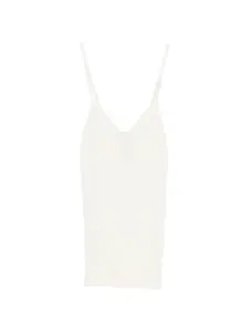 Топ с зубчатой отделкой Forte Forte, бежевый