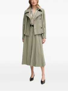 Юбка миди с накладными карманами Sandro Ferrone, зеленый