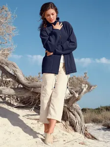 Повседневный образ флисовая куртка Casual Looks, цвет морской волны