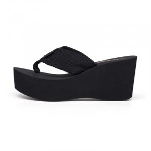 BOREE Женские EVA шлепанцы без запаха устойчивые к истиранию нескользящие коричневые [низкий каблук 3 см], цвет Brown[Low Heel 3cm]