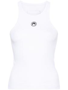 Marine Serre топ с вышивкой Crescent Moon, белый