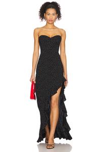 Платье Amalia Amanda Uprichard, black & ivory