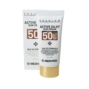Medi-Peel - Активный шелковистый солнцезащитный крем SPF50+/PA+++ - Солнцезащитный крем для зрелой кожи - 50 мл
