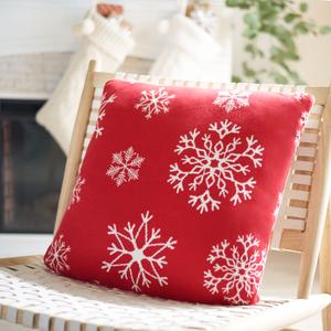 Подушка Safavieh Snow Flake, 20x20 см, красный