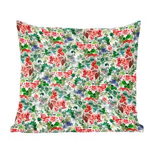 Декоративная подушка MuchoWow, диванная подушка, декоративная подушка для гостиной, 60 х 60 см, акварель - Рождество - омела - чехол на подушку - хлопчатобумажная ткань - декоративные наволочки
