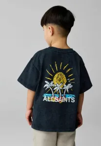 Футболка с графическим принтом оверсайз для молодежи с круглым вырезом Smallsaints, Washed Black Cove Crayon