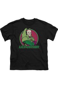 Футболка с коротким рукавом DC Comics Lex Luthor для детей Gildan, черный