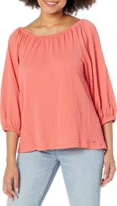 Женский повседневный трикотажный топ с длинными рукавами Tommy Hilfiger, Coralie