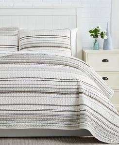 Комплект постельного белья Southshore Stripe из 3 предметов, размер Full/Queen Southshore Fine Linens, серо-коричневый