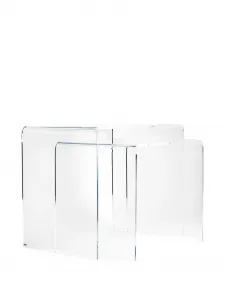 Прозрачный акриловый стол Vesta, белый