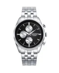 Классические мужские часы со стальным корпусом и браслетом Viceroy, серебряный