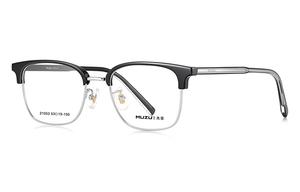 MUZU Унисекс очки для зрения, Black|Silver-C05