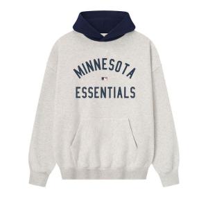 Худи Fear of God Essentials Twins Sport Hoodie, Oatmeal Heather/Midnight Navy