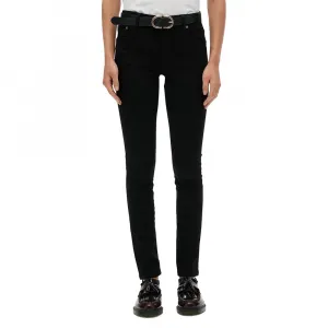 Джинсы Superdry Mid Rise Skinny, черный