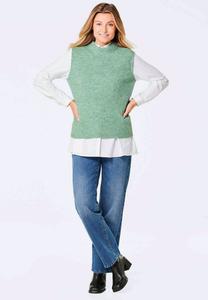 Джемпер GOLDNER, светло-зеленый