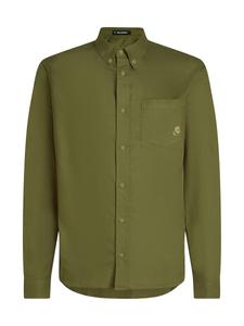 Рубашка на пуговицах классического кроя Karl Lagerfeld, оливковый